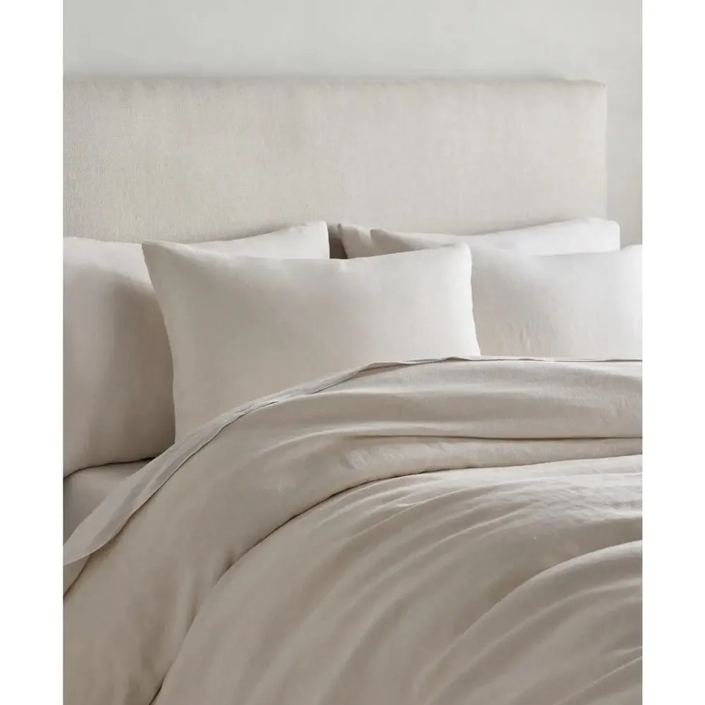 NEW Quince 100% European Linen Duvet Cover TWIN Sand Beige $134